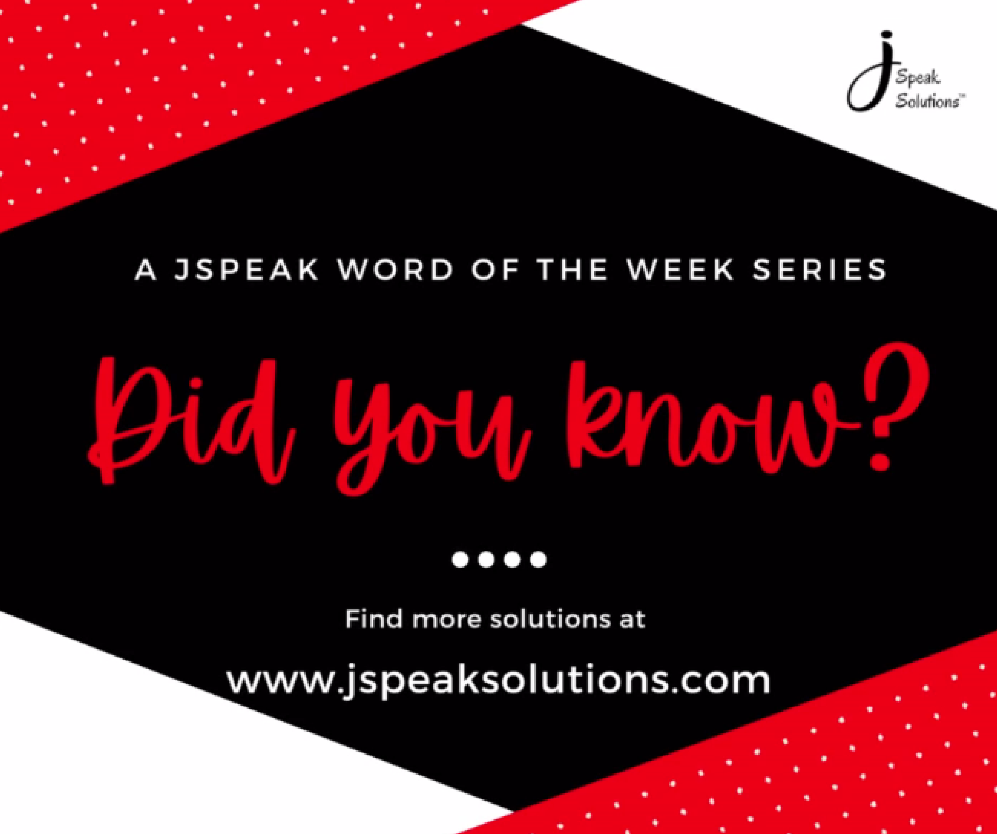 Did You Know Series